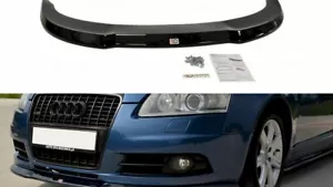 Frontdiffusor Diffusor Maxton Design glänzend schwarz für Audi A6 C6 S-Line Vorwort - Bild 1 von 3