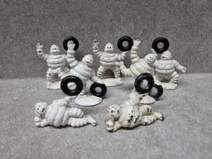 Estatuilla de hierro fundido X 7 Michelin Man Bibendum publicidad exhibición de neumáticos de colección - Imagen 1 de 10