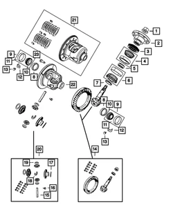 Genuine Mopar Differential Side Bearing Kit 68340251AA - Picture 1 of 4