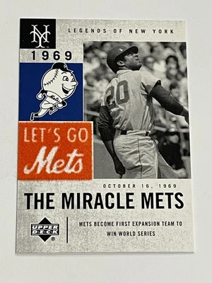 2001 Upper Deck Legends of New York Baseball #82 - Tommie Agee - New York Mets - Image 1 of 2