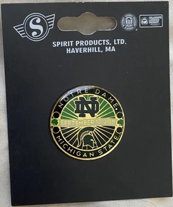Notre Dame vs Michigan State 17. September 2011 Anstecknadel Spirit Products Emaille - Bild 1 von 3