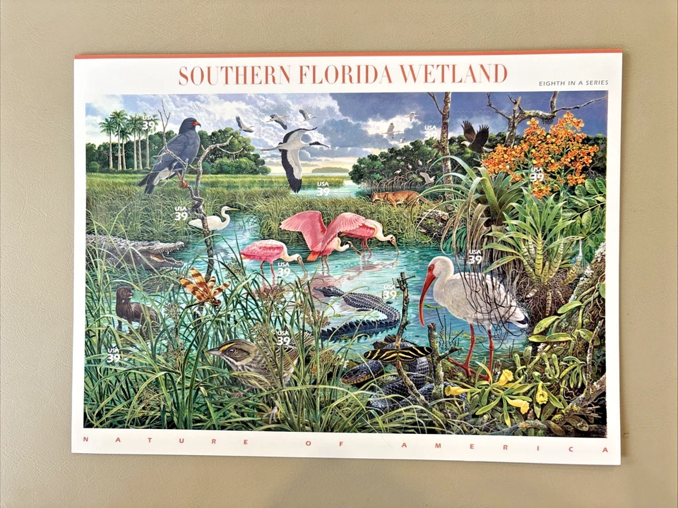 2006 39c Southern Florida Wetland 8th in Series Mint Stamp Sheet #4099 - Image 1 of 1