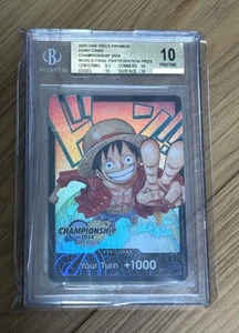 BGS10 One Piece DON!! Karte Affe D Luffy Championship 2024 World - Bild 1 von 2