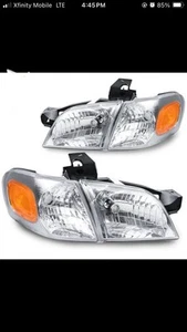 Headlights + Corner Signal Lamps Fit For 1997-2005 Chevy Venture Pontiac Montana - Picture 1 of 1