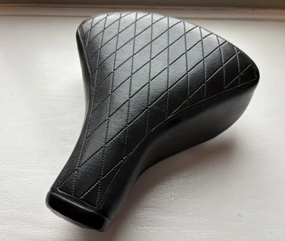 Asiento de bicicleta vintage años 60 Mesinger patrón diamante negro doble resorte Foto 1 de 4