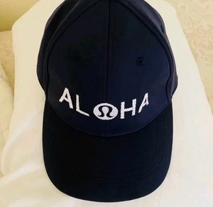 Lululemon Aloha Baller Cap Hat Hawaii Exclusive NWT RARE HTF Unworn Navy Blue - Picture 1 of 4