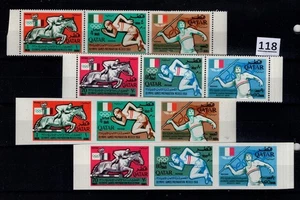 // QATAR 1968 - MNH - PERF+IMPERF - OLYMPICS - NEW CURRENCY - Picture 1 of 1