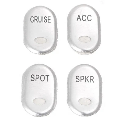 Para Harley 96-13 FLHTCU 10-13 FLHTK Botón de Instrumento Cromo 4 piezas Cubiertas de Interruptor Foto 1 de 4