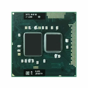 Intel Core i7-620M CPU Dual-Core 4M 2.66GHz SLBTQ Socket G1 Laptop Processor - Picture 1 of 1