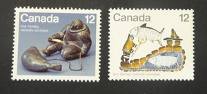 Canada 748-49 12¢ Inuit Hunting Pair - MNH/OG - 1977 (953) - Picture 1 of 2