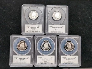 2006 S Silver Proof Quarter Set PCGS PR69DCAM 5 Coins - Picture 1 of 4
