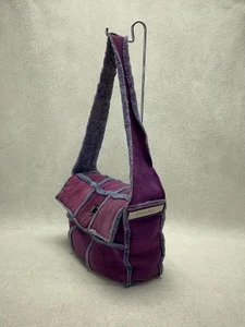 CHANEL Mouton Shoulder Bag Leather Purple Stained from Japan - Picture 1 of 7