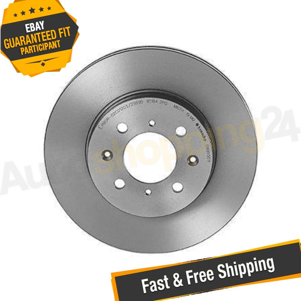 Rotor de freno de disco delantero Brembo 09.9936.11 262 mm para Honda Fit 2007-2020 Foto 1 de 4