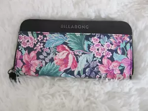 Bolso sin asas floral Billabong con cremallera floral nuevo con etiquetas - Imagen 1 de 5