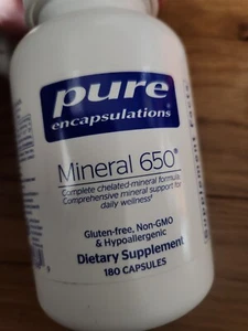 Pure Encapsulations - MINERAL 650 - 180 Capsules EXP : 2026 - Picture 1 of 4