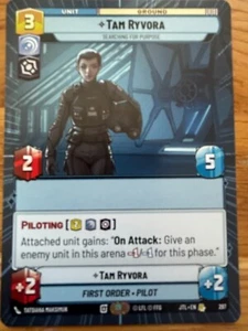 STAR WARS UNLIMITED TCG JTL HYPERSPACE RARE KARTE: TAM RYVORA - Bild 1 von 1