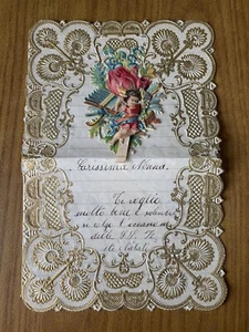 Alte Postkarte Brief Geschnürt Be's - Bild 1 von 4