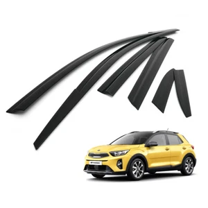 Smoke Black Side Window Visors Wind Deflector 6p for 2017 ~ 2022 KIA Stonic - Foto 1 di 12