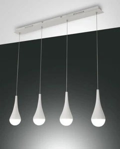 LED Pendelleuchte Lampe Droppy Fabas Luce 4-flg 3295-49-102 weiß - Bild 1 von 1
