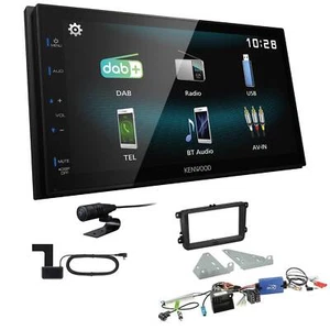 Kenwood Autoradio DAB+ Bluetooth für Volkswagen VW Tiguan ab 2007 Canbus LFB - Bild 1 von 5