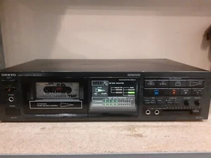 REGISTRATORE DECK CASSETTE ONKYO Ta-2027 PERFETTAMENTE FUNZIONANTE - Foto 1 di 7