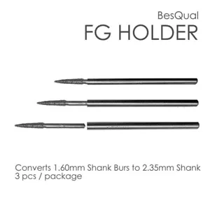 Meta BesQual Dental Bur Holder Converts FG Shank to HP Shank Burs Pkg/3 - Picture 1 of 1