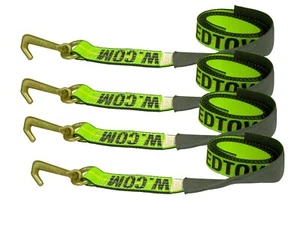 Remolque grúa de remolque Mini J 2" x 8' pies grado 70 con 4 correas de lazo hecho en EE. UU. - Imagen 1 de 5