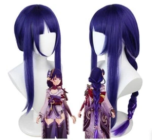 Genshin Impact RATDENSHOGUN Game Manga Cosplay Perücke Wig L.100cm - Picture 1 of 4
