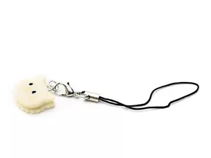 Chat Biscuits Pendentif pour Téléphone Portable Miniblings Cookies Jaune Clair - Photo 1 sur 4