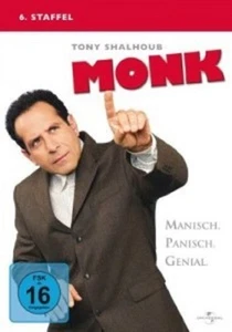 MONK-SEASON 6 - 4 DVD NEUWARE TONY SHALHOUB,TRAYLOR HOWARD,TED LEVINE - Bild 1 von 1