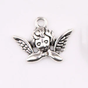 50 PCS Angel Charm Vintage Charms Stainless Steel Charm Bracelet Necklace Charms - Picture 1 of 11
