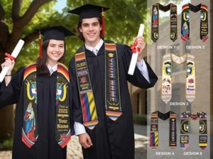 Colombian Graduation Stole, Custom Sash, 2025 Graduation, Colombian Gift Idea - Picture 1 of 10