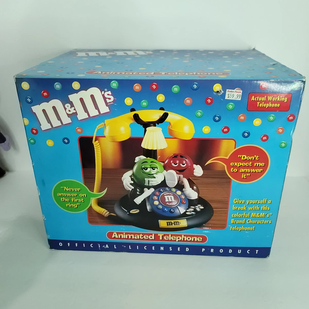 00' M&M's Candy Dish Telephone 電話機 箱付美品 M&M's TELEPHONE