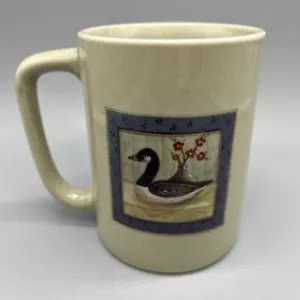 Vintage Otagiri Coffee Tea Mug Duck Goose Flower Baskets Japan - Picture 1 of 6