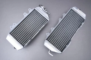 Right + Left Reinforced Racing Water Radiators Cooling KAWASAKI KXF 250 2006-... - Picture 1 of 7