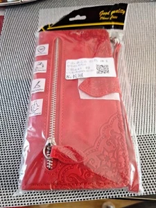 Zip Wallet Case With Strap For TCL 30 Plus - Zdjęcie 1 z 3