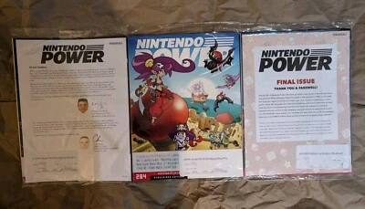 Nintendo Power 283 284 Shantae 285 suscriptor edición final con carta y póster Foto 1 de 4
