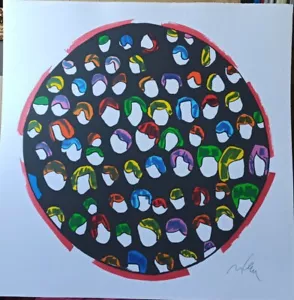MARCO LODOLA 70×70 serigrafia su cartoncino " con certificato a norma di legge" - Foto 1 di 10