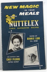 Nuttelex Table Margarine Recipes flyer 1960's Binnie Lum and Chef Pierre cooking - Picture 1 of 9