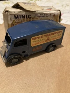 Tri-Ang Minic Clockwork Delivery Transport Truck Van In Good Condition - Picture 1 of 16