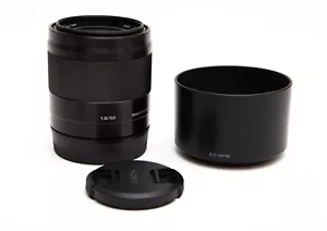 Sony E 50mm f/1.8 E OSS For Sony E-Mount (Black) SEL SEL50F18/B - Sharp! * USA - Picture 1 of 5