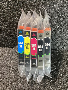 5 Pack Ink Cartridge 564 XL Brand New Sealed Package See Pic for Details 08/24