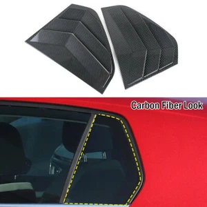 For 2021-2023 Volkswagen Golf MK8 2X Carbon Fiber Side Vent Window Louver Covers - Picture 1 of 7
