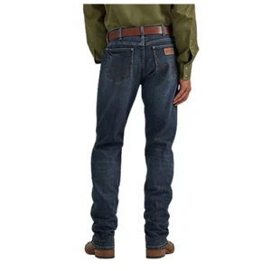 112335422 Wrangler Para Hombre Retro Delgado Pierna Recta - Azul Índigo NUEVO - Imagen 1 de 36