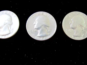 Washington Quarters Consecutive 1965 1966 1967 3 Coin Lot - Picture 1 of 3