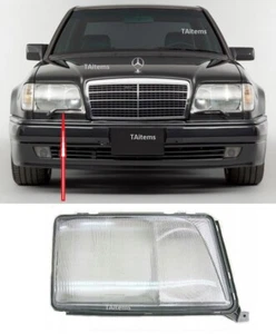 RIGHT HEADLIGHT LAMP GLASS FOR Mercedes-Benz E-CLASS W124 1993-1996 - Picture 1 of 6