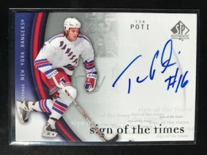 2005-06 SP Authentic sign of the times TP Tom Poti - Picture 1 of 2