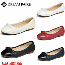 DREAM PAIRS Girls Flats Slip-on Ballerina Princess Shoes Wedding Dress Shoes