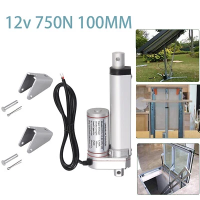 Linearmotor Elektrisch Verstellantrieb Linear Actuator 12V 750N 100mm - Bild 1 von 4