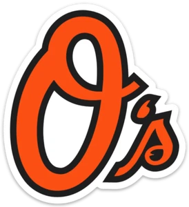 Baltimore Orioles Firma O Letra Logo Tipo MLB Béisbol Troquelado IMÁN - Imagen 1 de 1